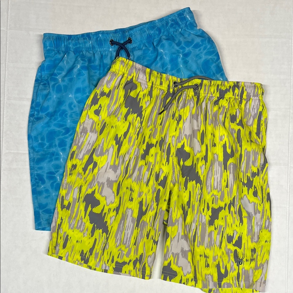 Spyder Boys' Swim Shorts Bundle - Two Pairs - Size Medium